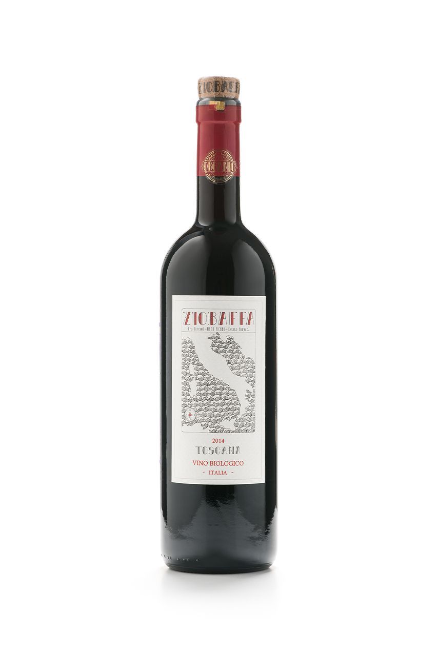 Вино Зиобаффа Тоскана Биолоджико, IGT, красное, полусухое, 0.75л